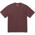 Supreme Washed Script S/S Top - Dark Brown (front)