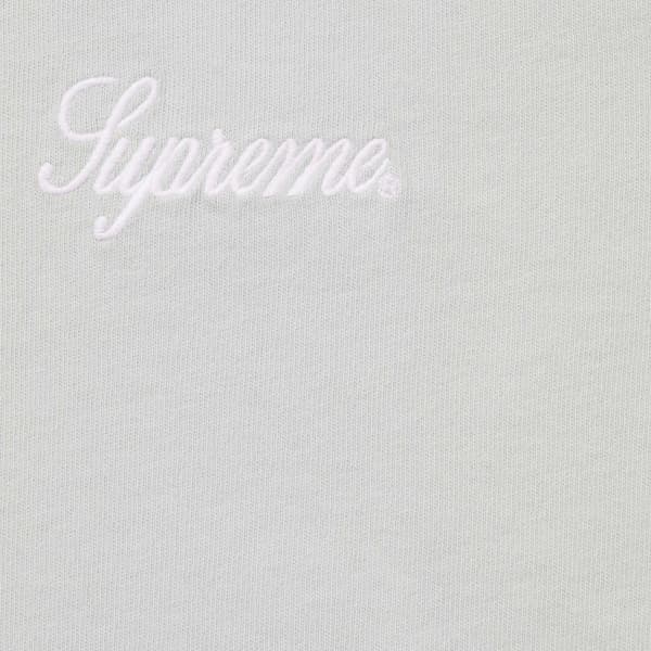 Supreme Washed Script S/S Top - Grey (front)