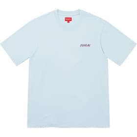 Supreme Washed Script S/S Top Light Blue