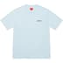 Supreme Washed Script S/S Top - Light Blue (front)