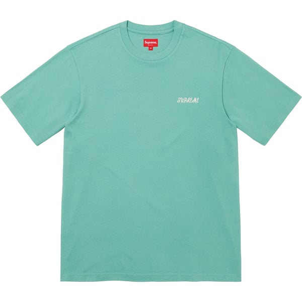 Supreme Washed Script S/S Top - Sage (front)