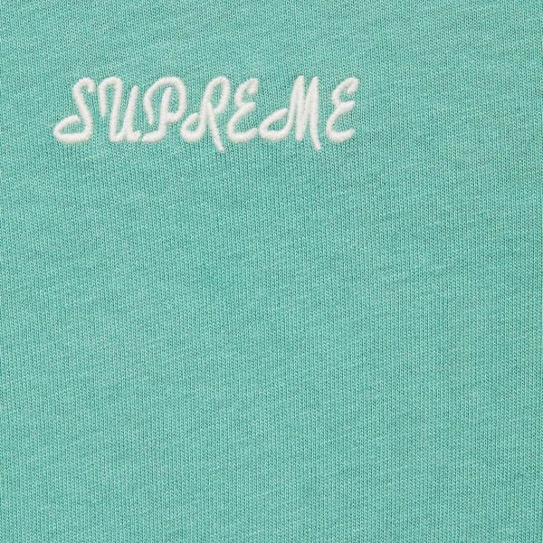 Supreme Washed Script S/S Top - Sage (front)