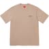 Supreme Washed Script S/S Top - Tan (front)