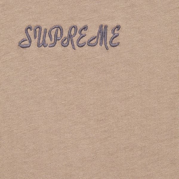 Supreme Washed Script S/S Top - Tan (front)
