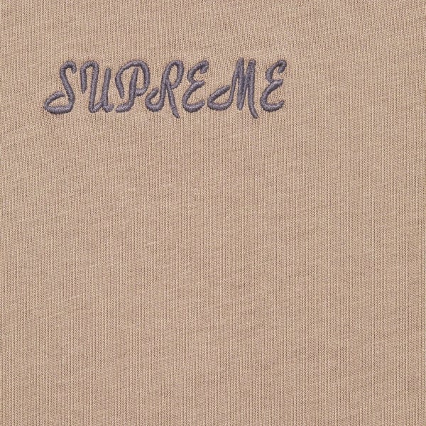 Supreme Washed Script S/S Top - Tan (front)