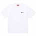 Supreme Washed Script S/S Top - White (front)