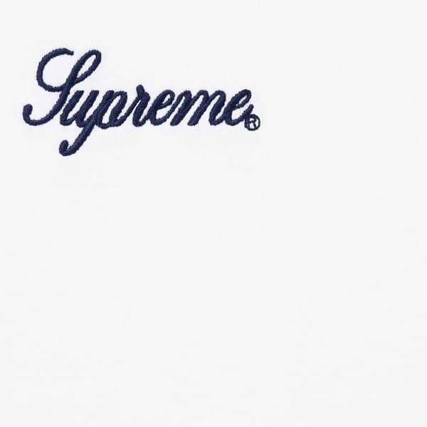 Supreme Washed Script S/S Top - White (front)