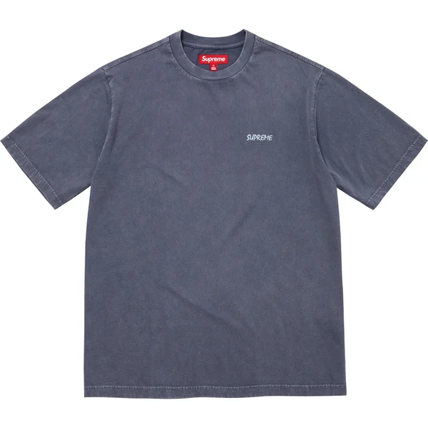 Supreme Washed S/S Top - Navy (front)