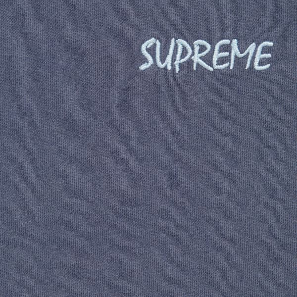 Supreme Washed S/S Top - Navy (front)
