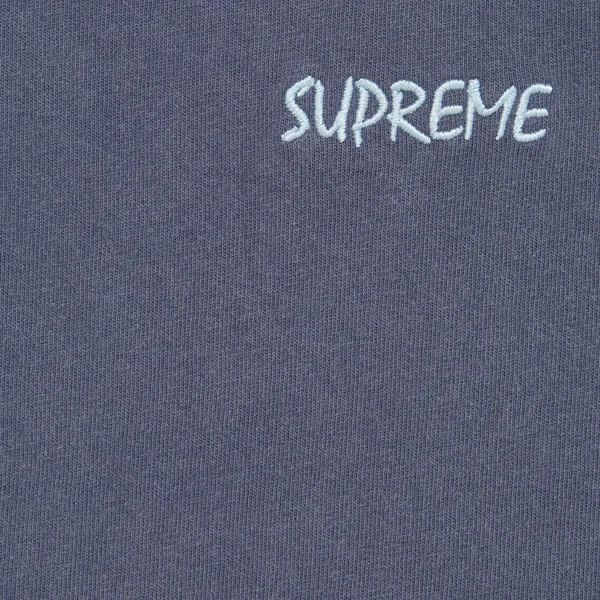 Supreme Washed S/S Top - Navy (front)