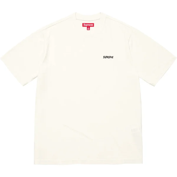 Supreme Washed S/S Top - White (front)