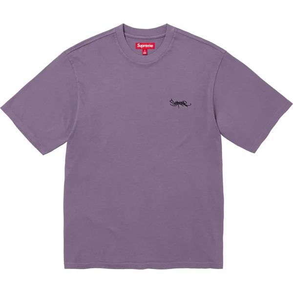 Supreme Washed Tag S/S Top - Lavender (front)