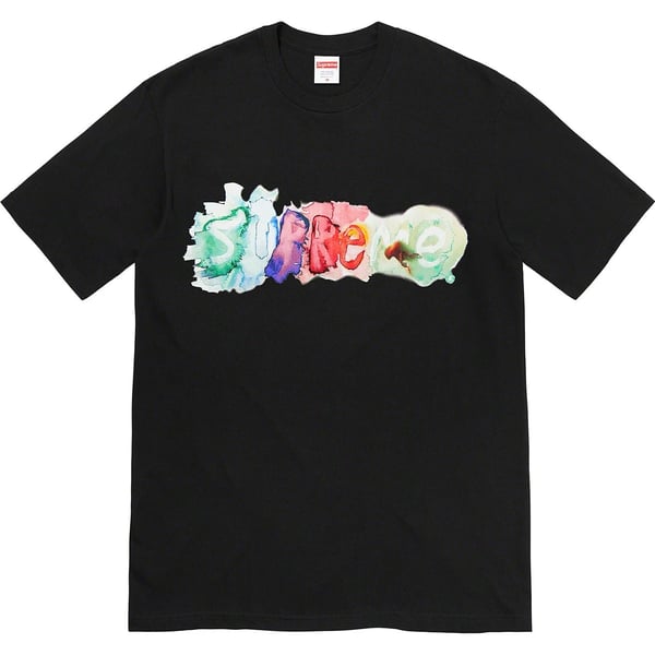 Supreme Watercolor Tee - Black (front)