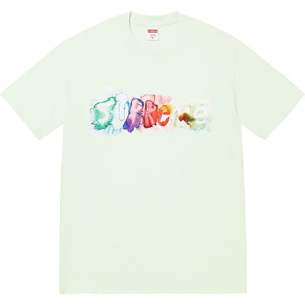 Supreme Watercolor Tee - Pale Green (front)