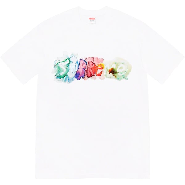 Supreme Watercolor Tee - White (front)
