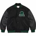 Supreme Wave Varsity Jacket - Black (front)