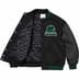 Supreme Wave Varsity Jacket - Black (front)