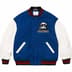 Supreme Wave Varsity Jacket - Blue (front)