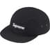 Supreme Waxed Cotton Camp Cap - Black (front)