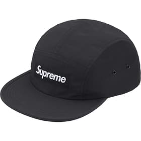 Supreme Waxed Ripstop Camp Cap Black