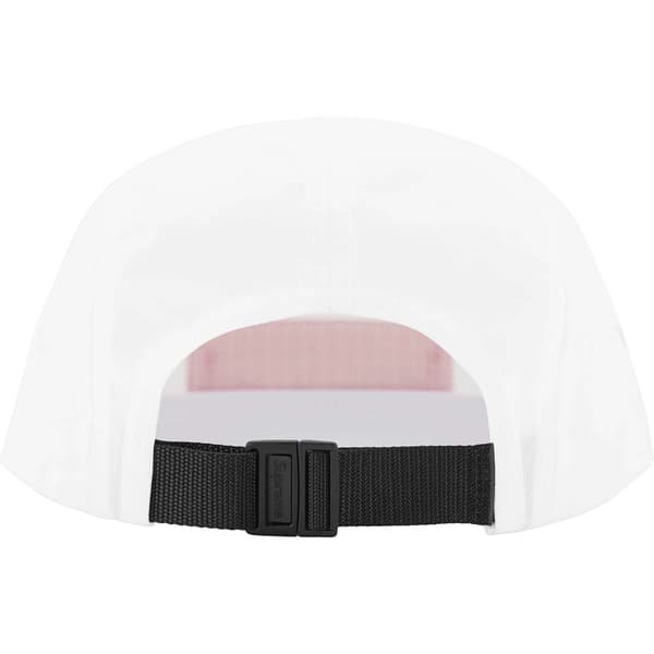 Supreme Waxed Ripstop Camp Cap - White (front)