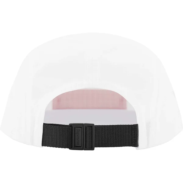 Supreme Waxed Ripstop Camp Cap - White (front)