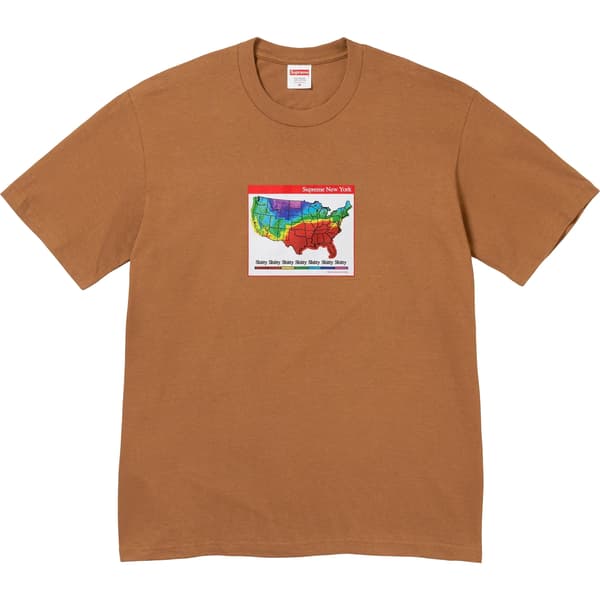 Supreme Weather Tee - Light Brown (front)