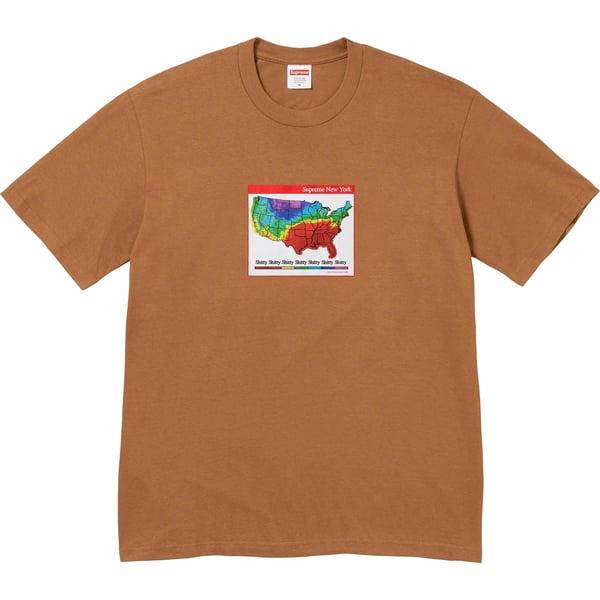 Supreme Weather Tee - Light Brown (front)