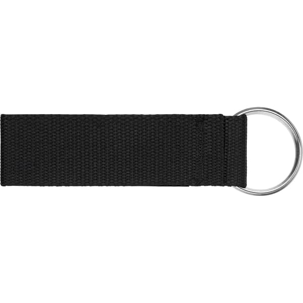 Supreme Webbing Keychain - Black (front)
