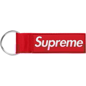 Supreme Webbing Keychain Red