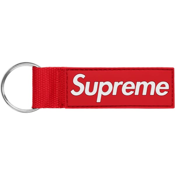 Supreme Webbing Keychain - Red (front)