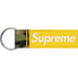 Supreme Webbing Keychain - Yellow Camo (front)