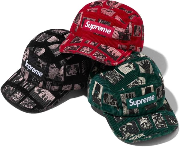 Supreme Weirdo Dave Corduroy Camp Cap - Product Image