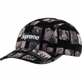 Supreme Weirdo Dave Corduroy Camp Cap Black