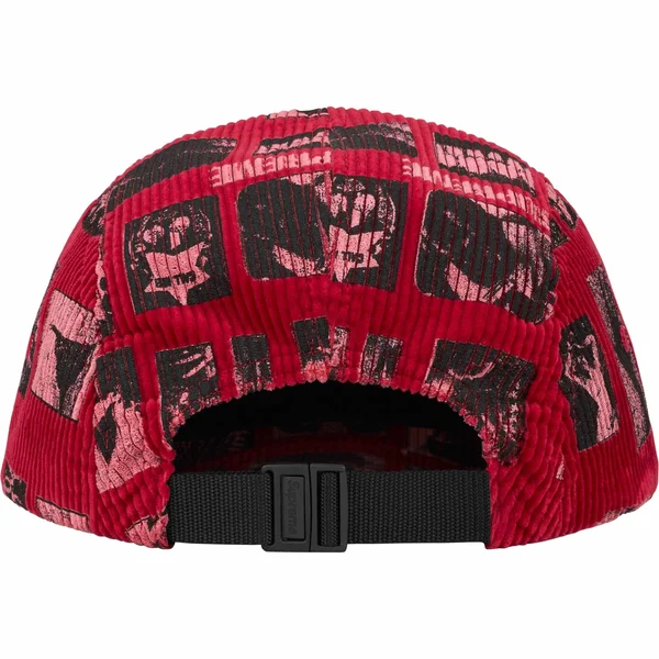 Supreme Weirdo Dave Corduroy Camp Cap - Red (front)