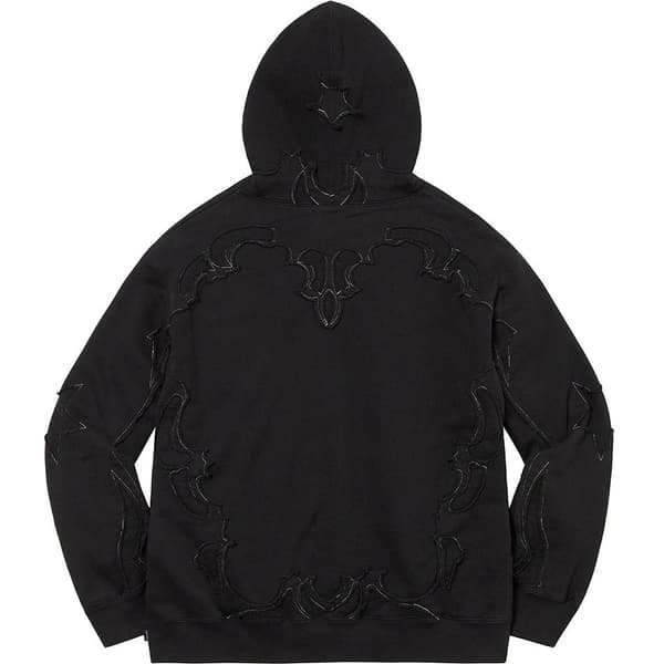 Supreme Western Cut Out Hooded Sweatshirt - Black (front)