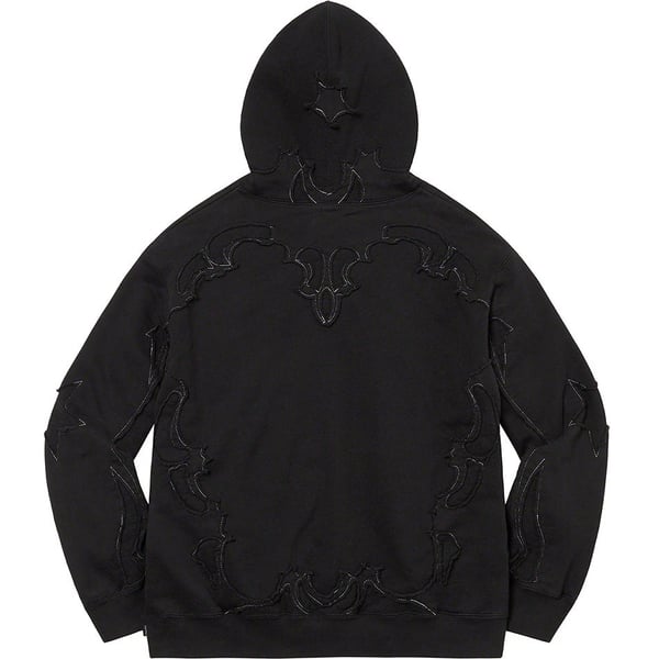 Supreme Western Cut Out Hooded Sweatshirt - Black (front)