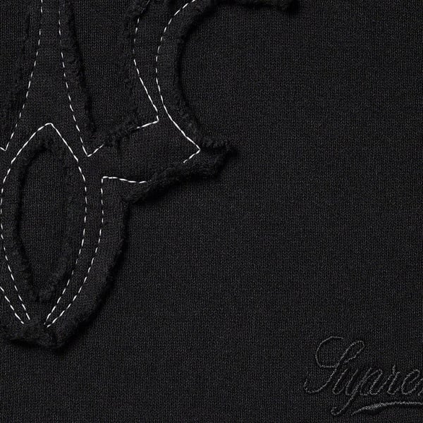 Supreme Western Cut Out Hooded Sweatshirt - Black (front)