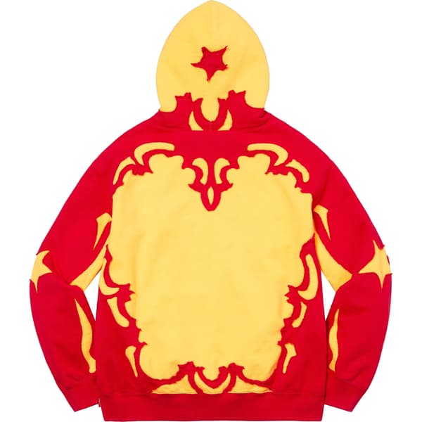 Supreme Western Cut Out Hooded Sweatshirt - Gold (front)