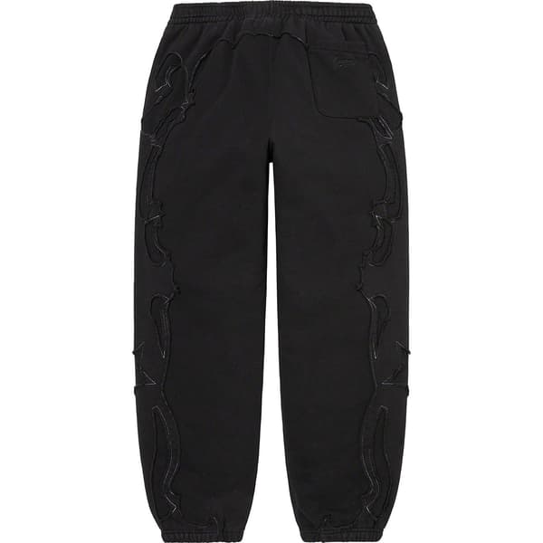 Supreme Western Cut Out Sweatpant - Black (front)