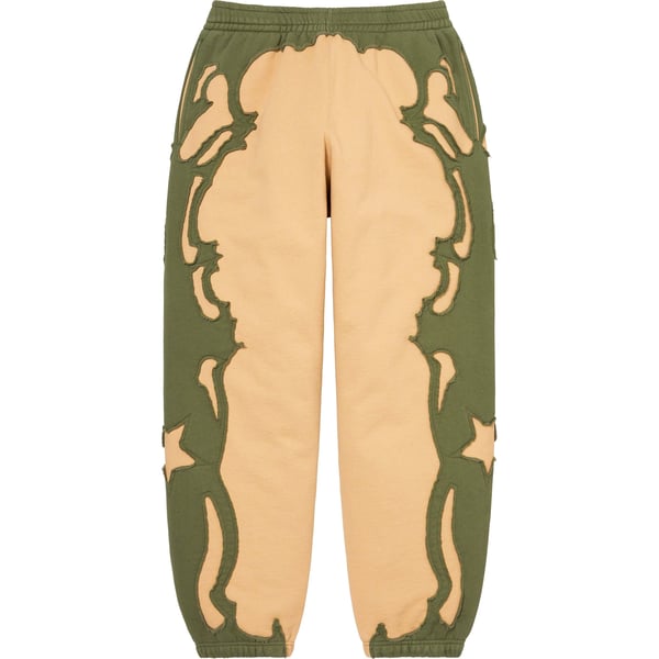 Supreme Western Cut Out Sweatpant - Dark Tan (front)