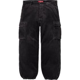 Supreme Wide Wale Corduroy Cargo Pant Black