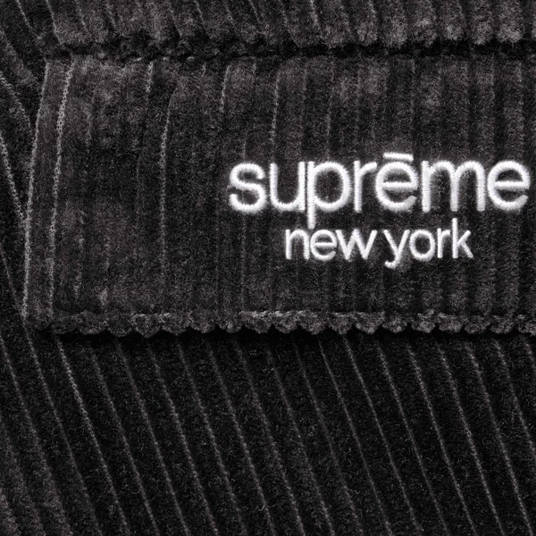 Supreme Wide Wale Corduroy Cargo Pant - Black (front)