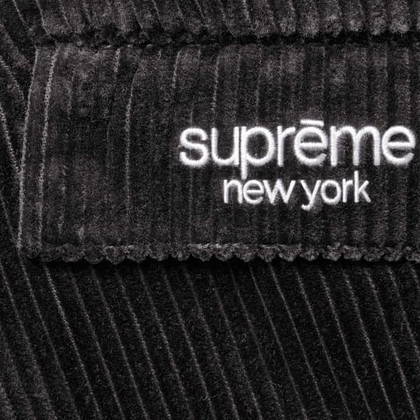 Supreme Wide Wale Corduroy Cargo Pant - Black (front)