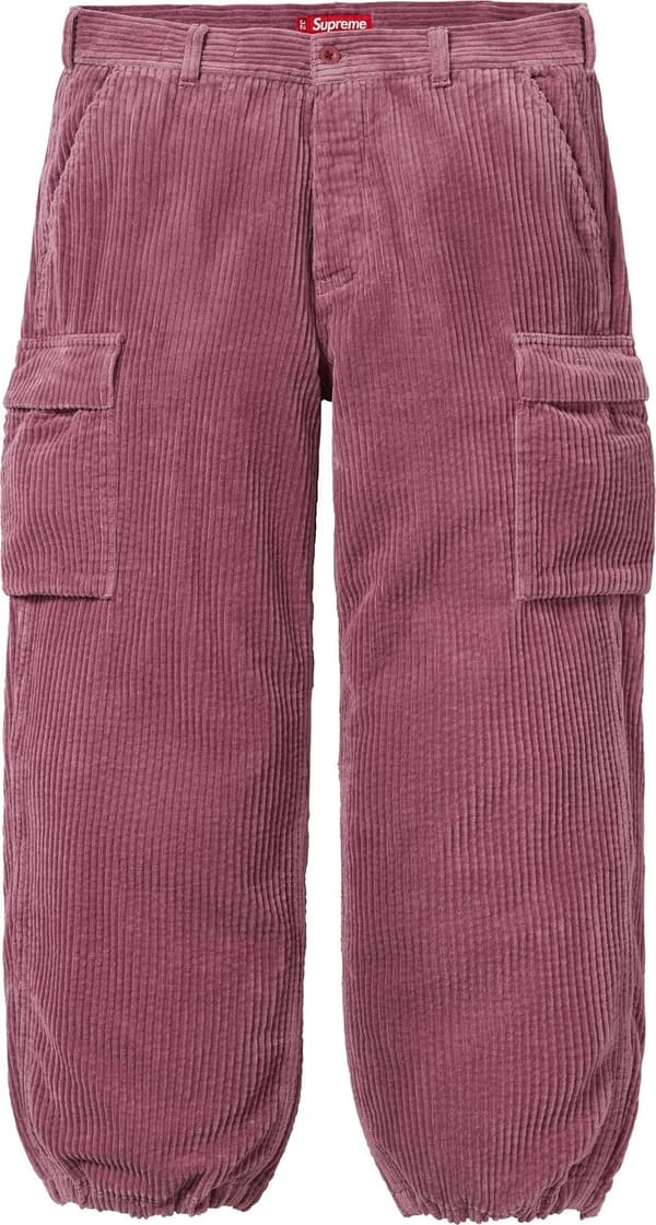 Supreme Wide Wale Corduroy Cargo Pant - Dusty Pink (front)