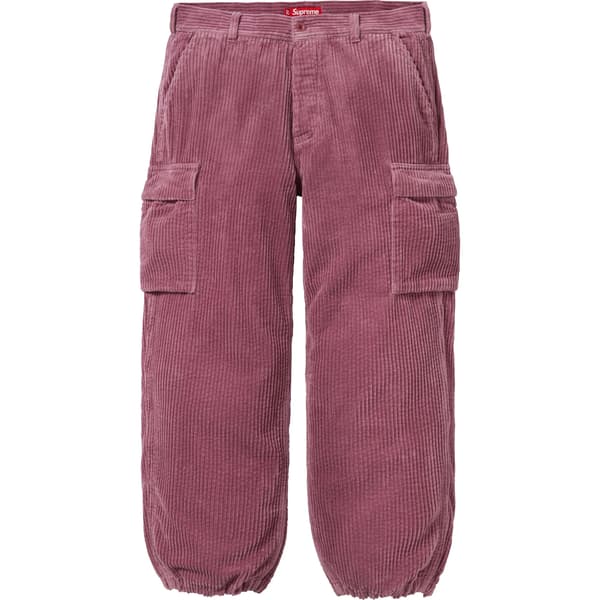 Supreme Wide Wale Corduroy Cargo Pant - Dusty Pink (front)