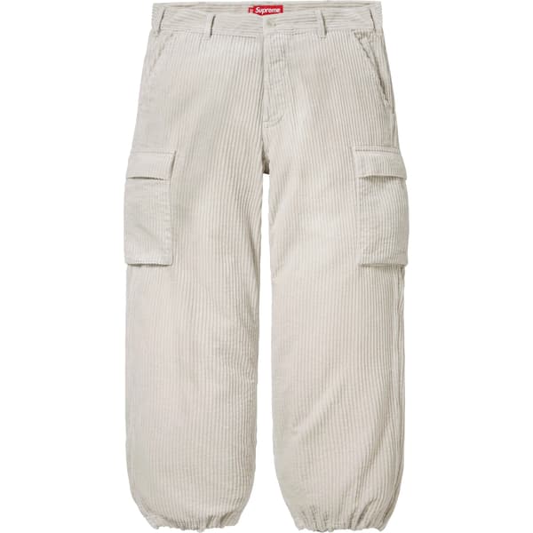 Supreme Wide Wale Corduroy Cargo Pant - Stone (front)