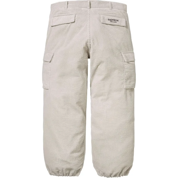Supreme Wide Wale Corduroy Cargo Pant - Stone (front)