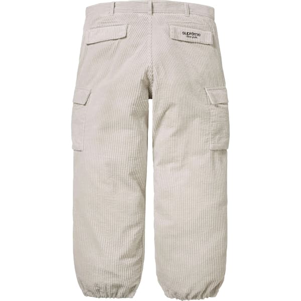 Supreme Wide Wale Corduroy Cargo Pant - Stone (front)