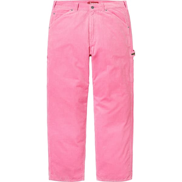 Supreme Wide Wale Corduroy Painter Pant - Pink (front)